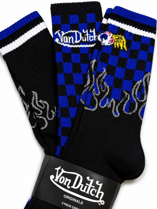 Von Dutch Other - Von Dutch Originals 3-pack Crew Socks NEW